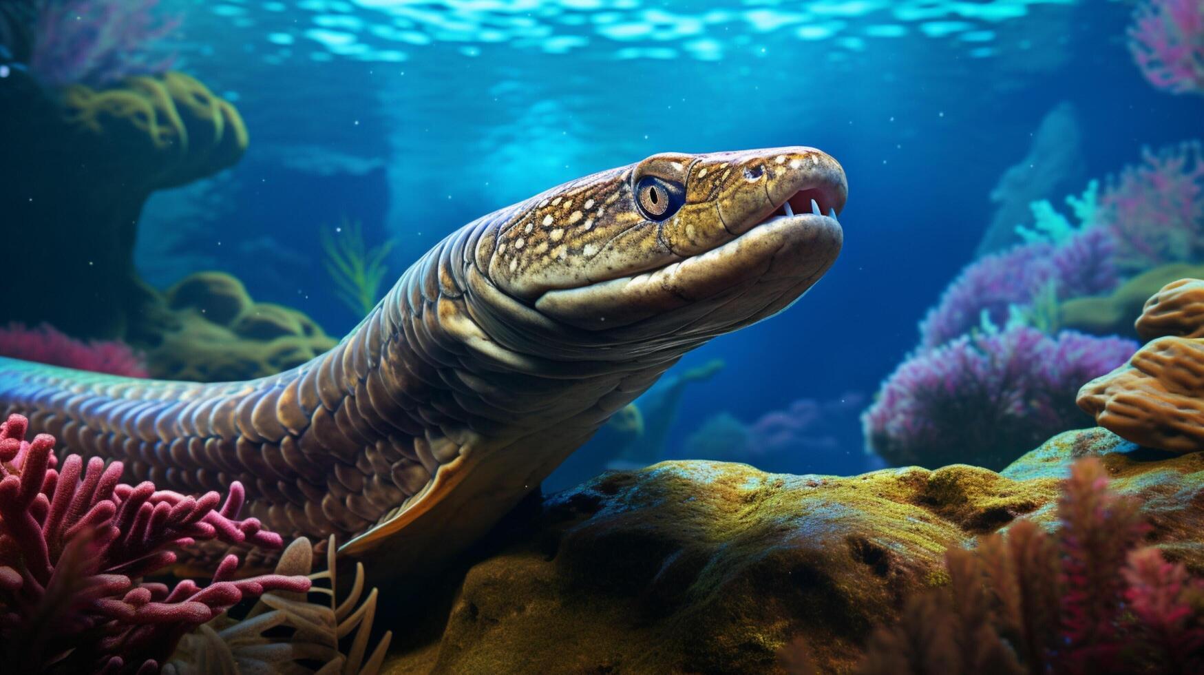 AI generated eel high quality image photo