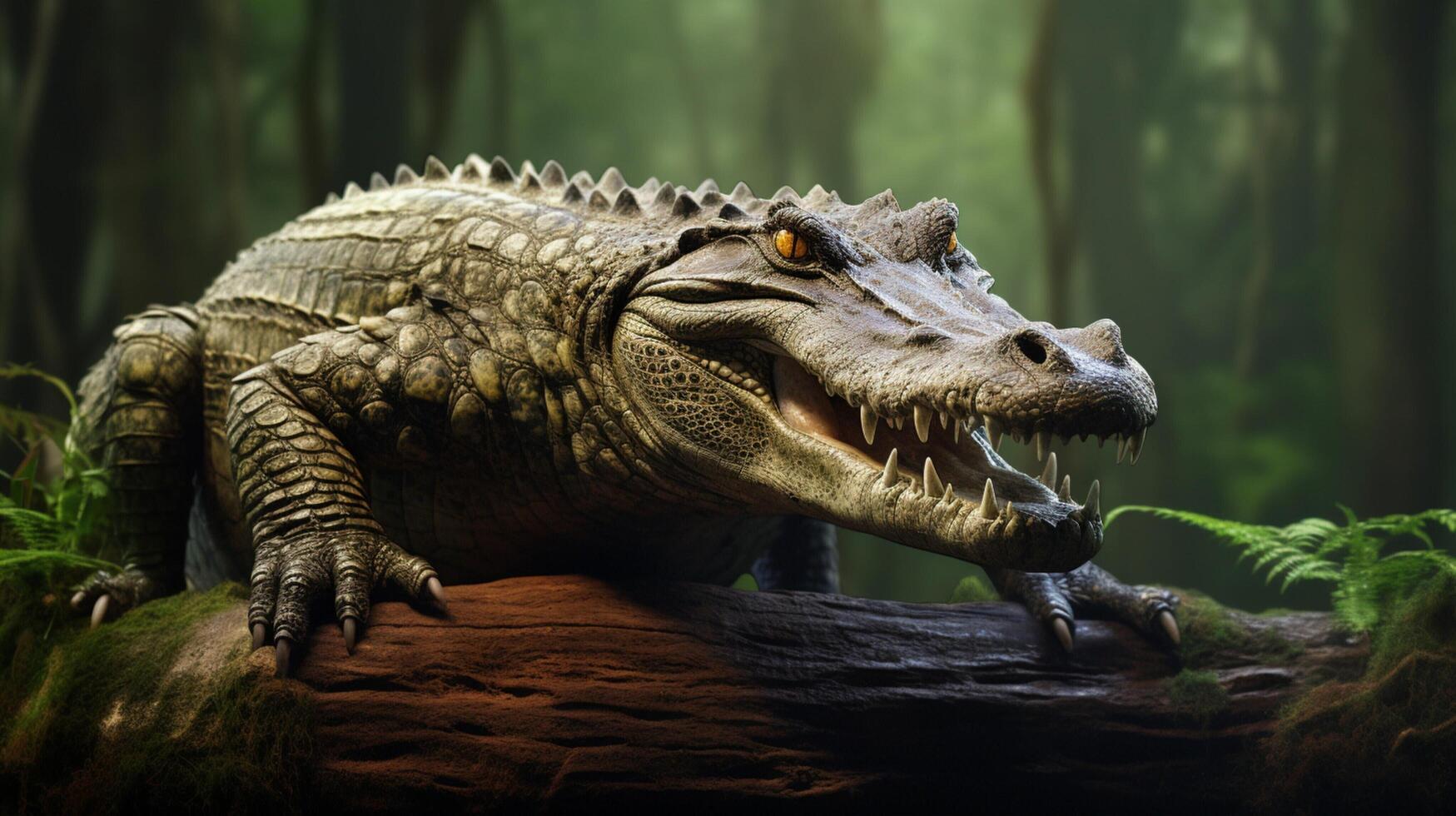 AI generated crocodile high quality image photo