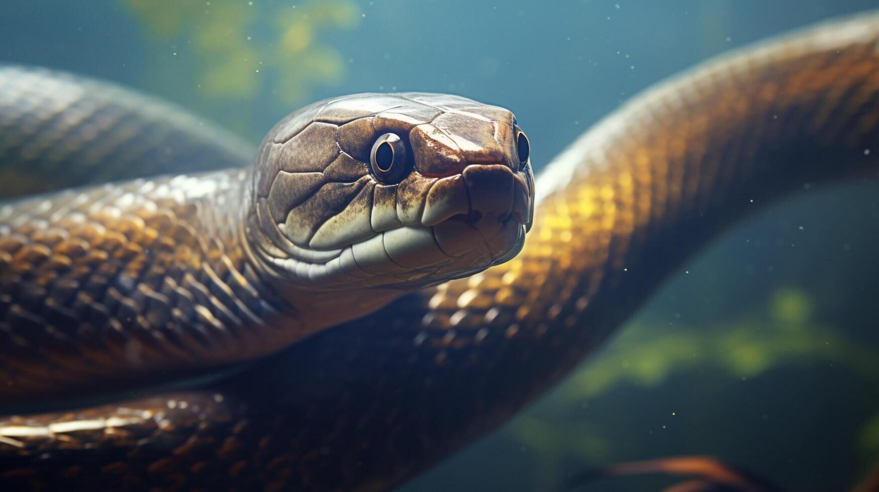 AI generated eel high quality image photo