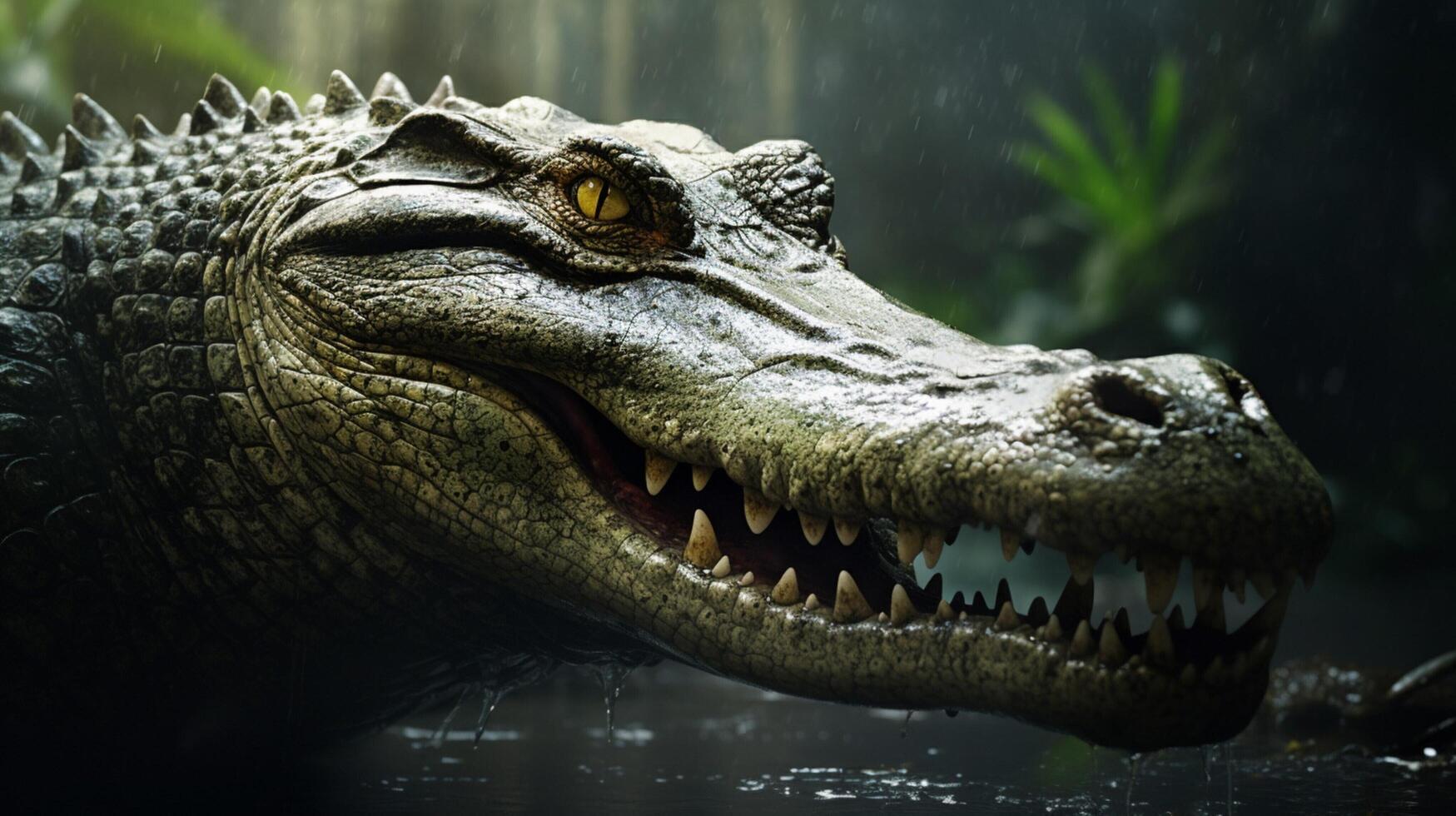 AI generated crocodile high quality image photo