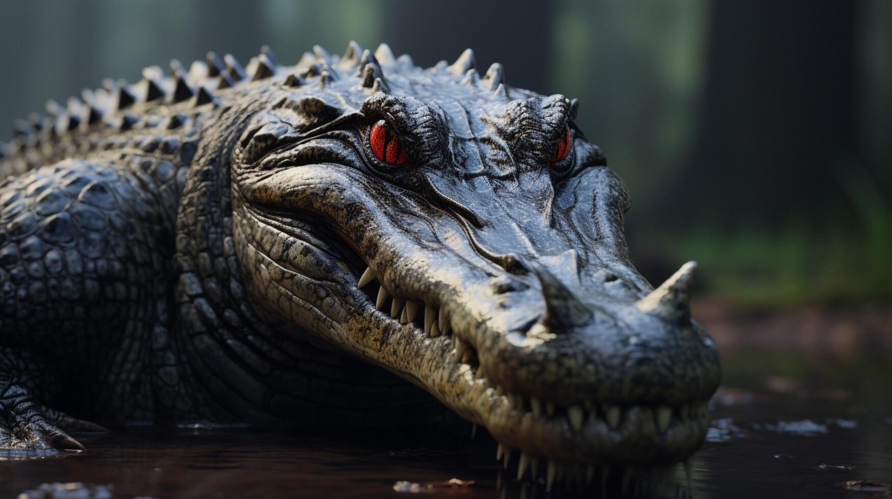 AI generated crocodile high quality image photo