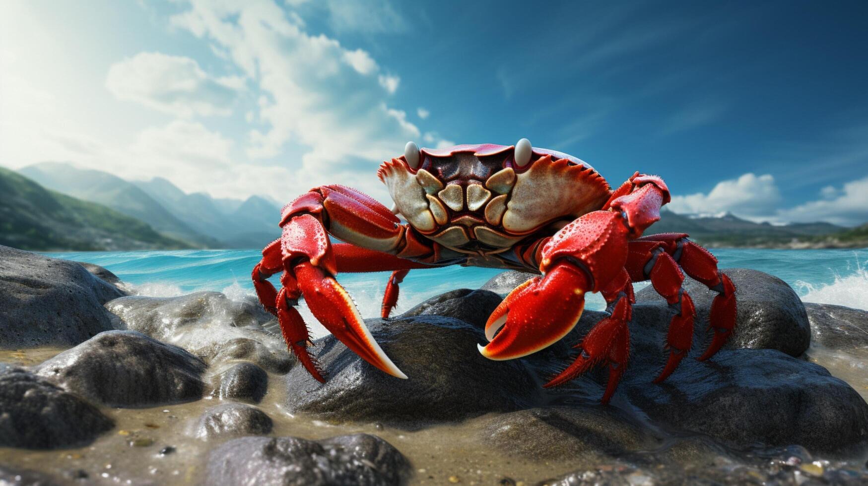 AI generated crab high quality image photo