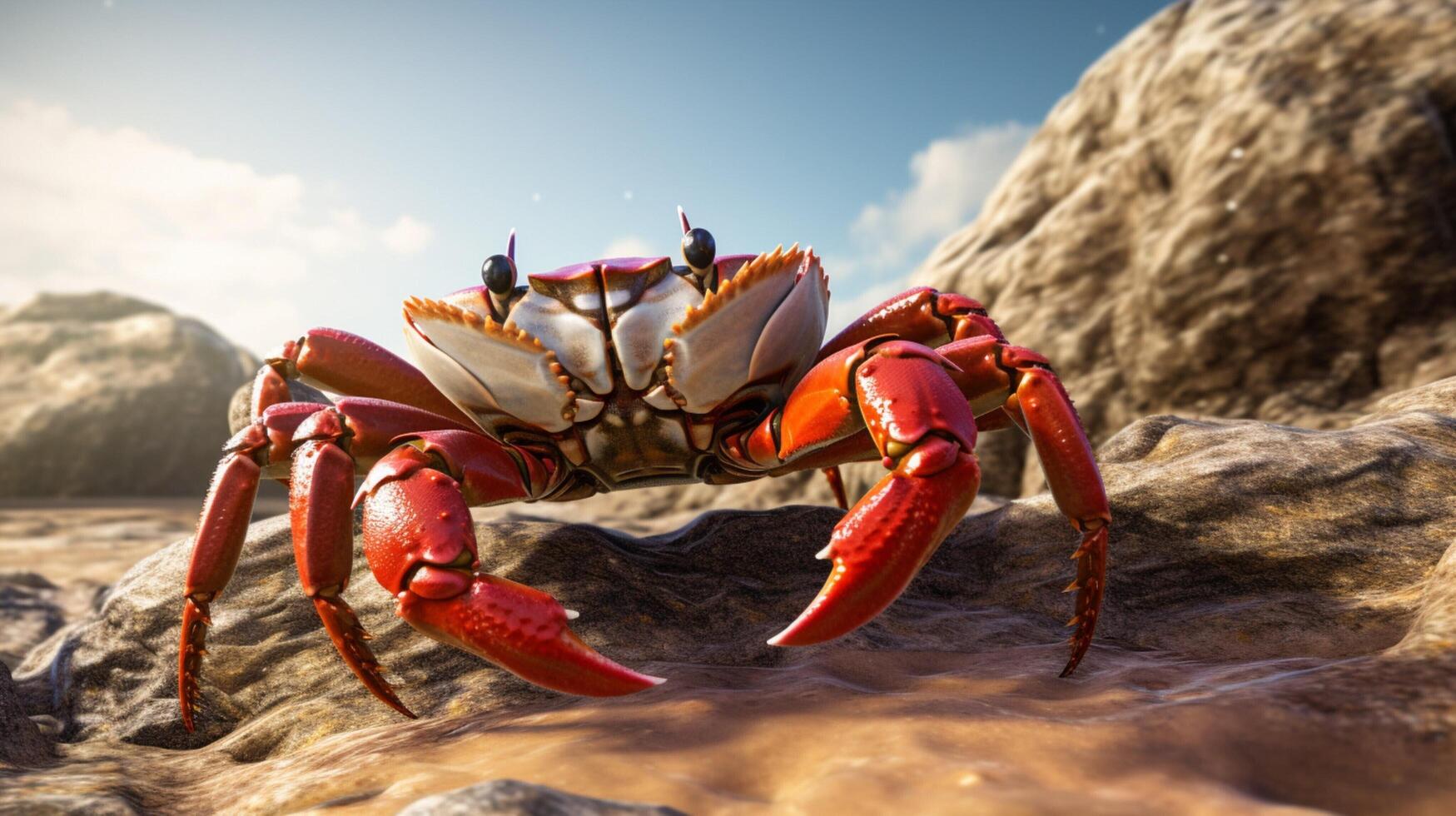 AI generated crab high quality image photo