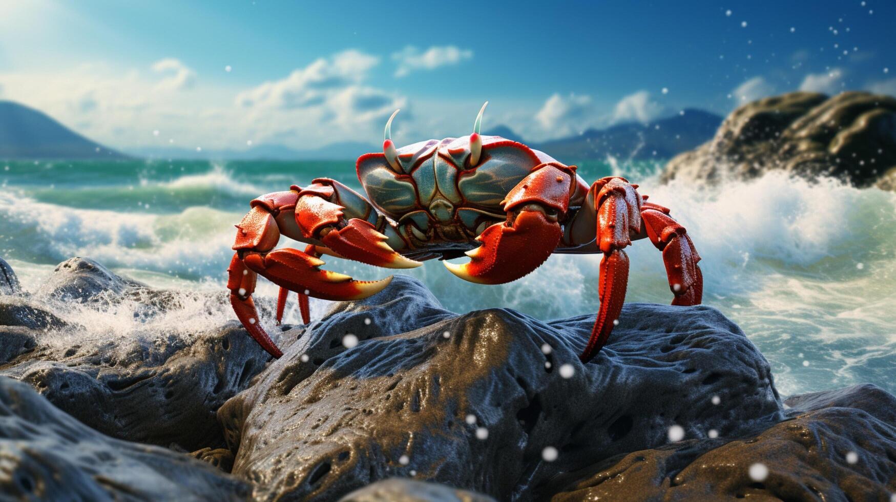 AI generated crab high quality image photo