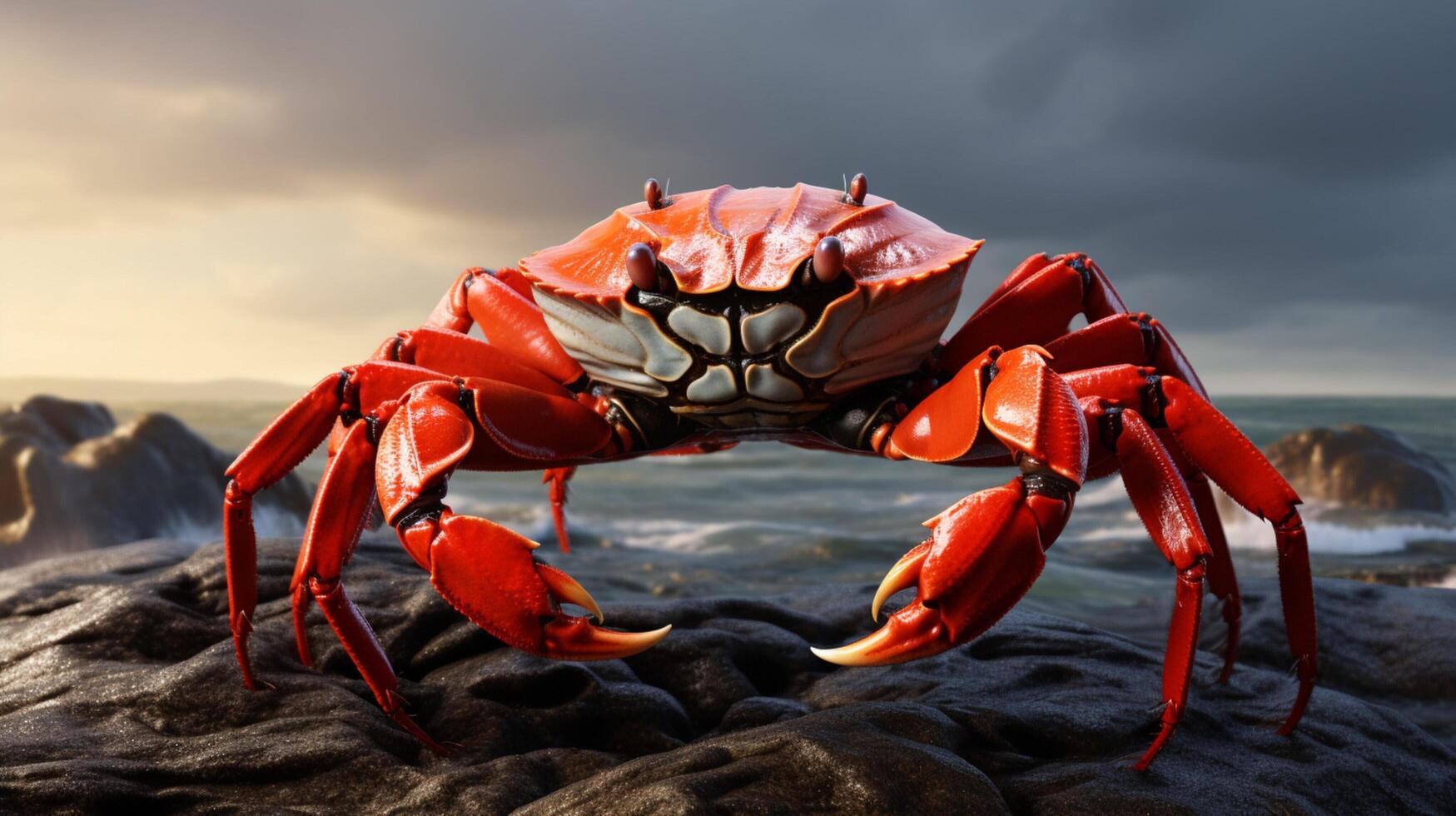 AI generated crab high quality image photo