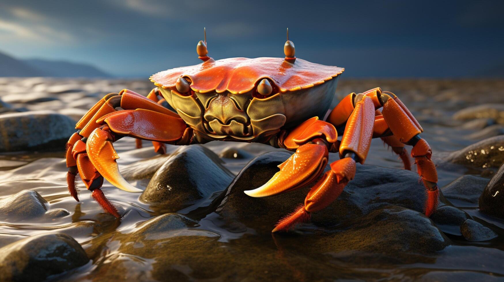 AI generated crab high quality image photo