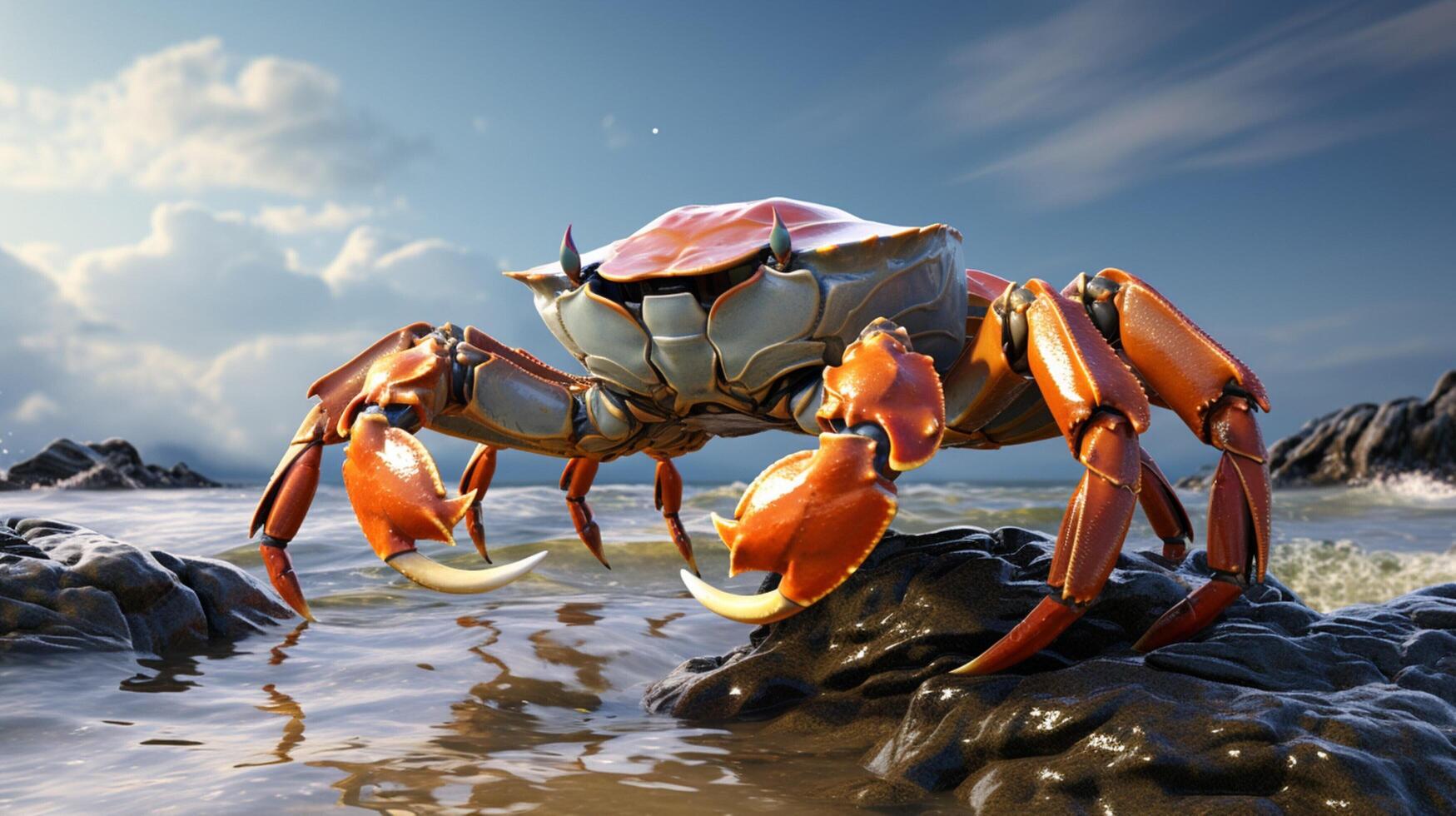 AI generated crab high quality image photo