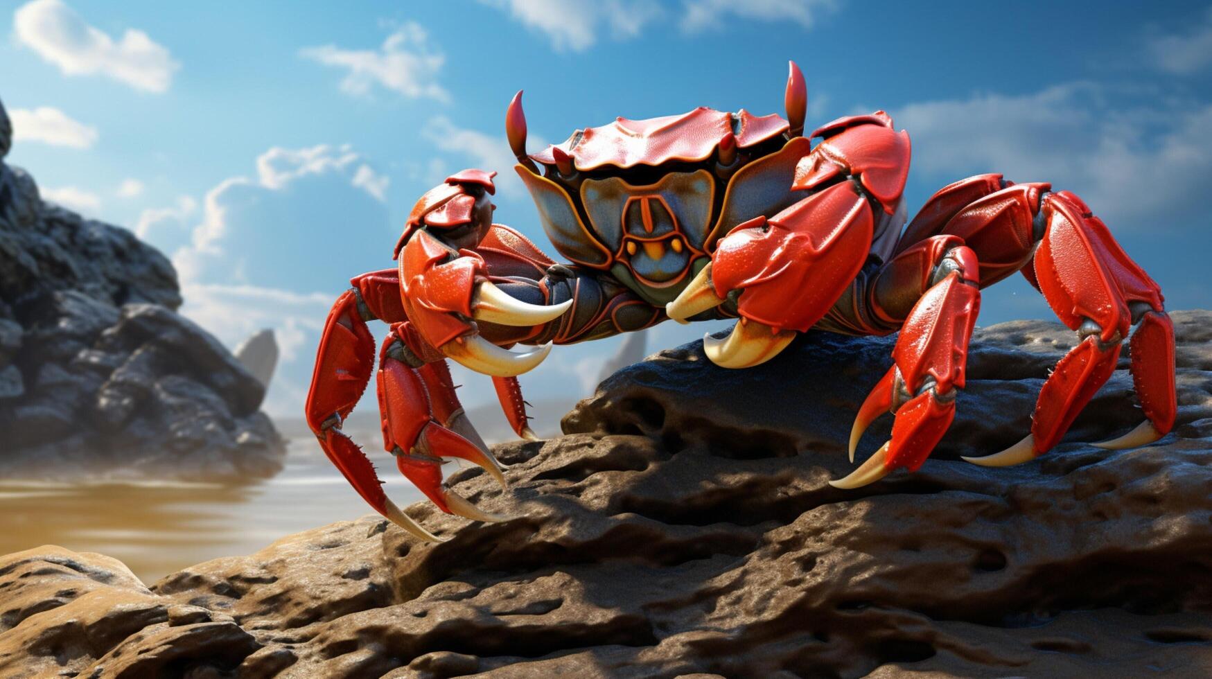 AI generated crab high quality image photo