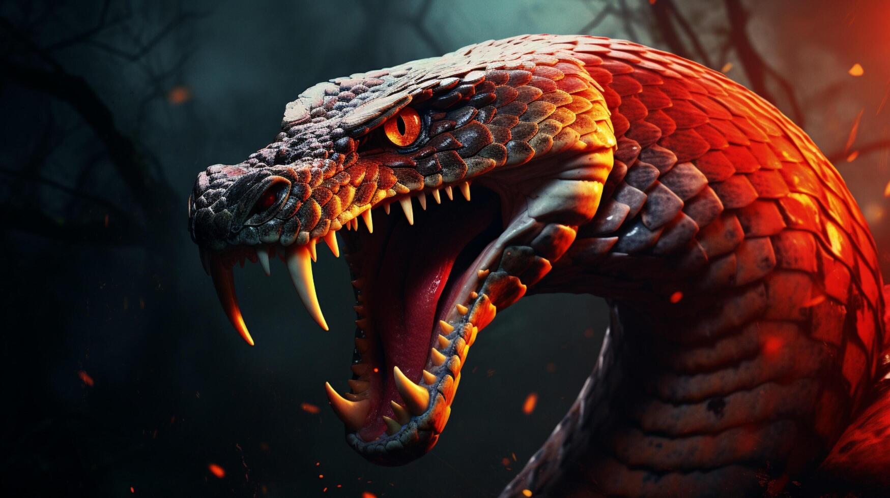 AI generated cobra high quality image photo