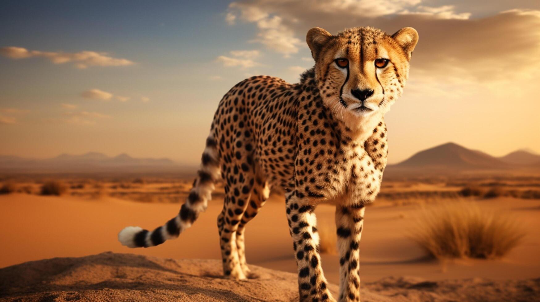 AI generated cheetah high quality image photo