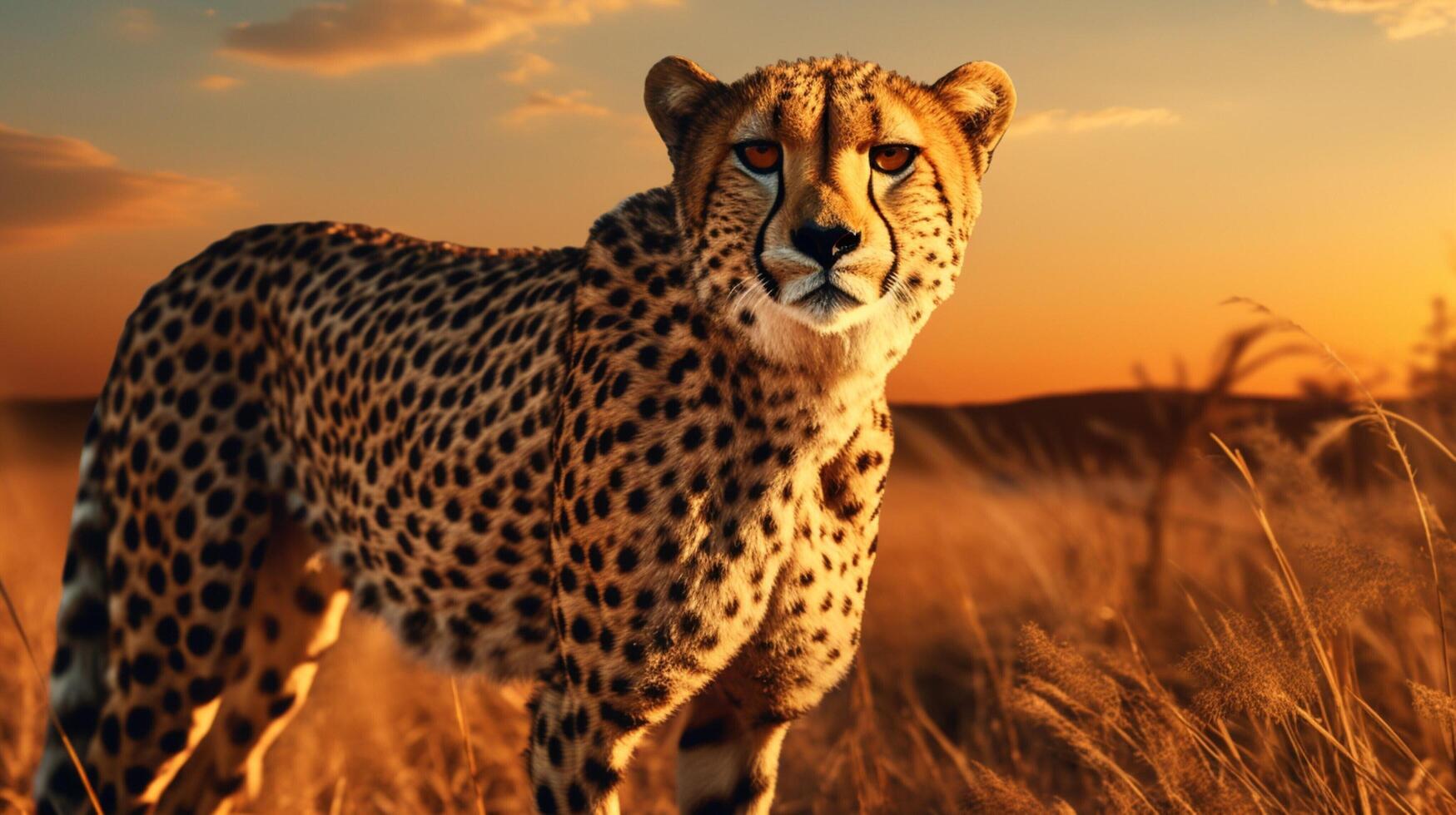 AI generated cheetah high quality image photo