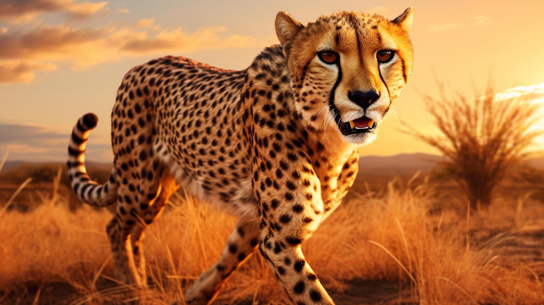 AI generated cheetah high quality image photo