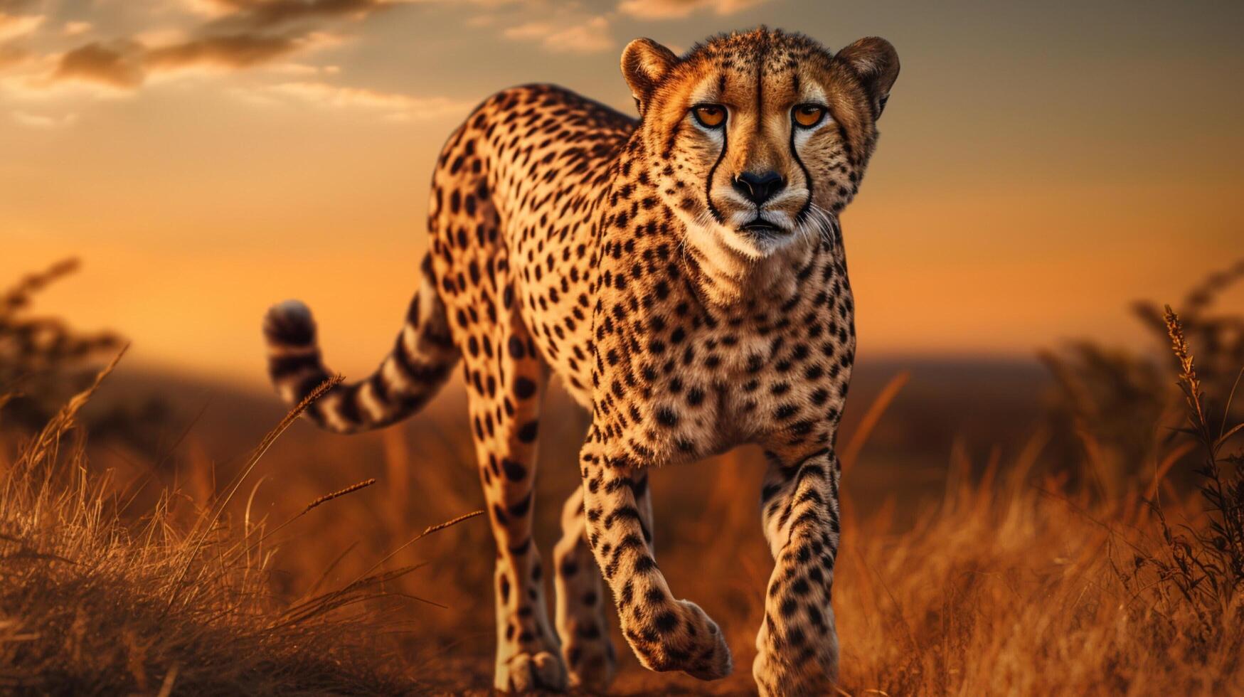 AI generated cheetah high quality image photo