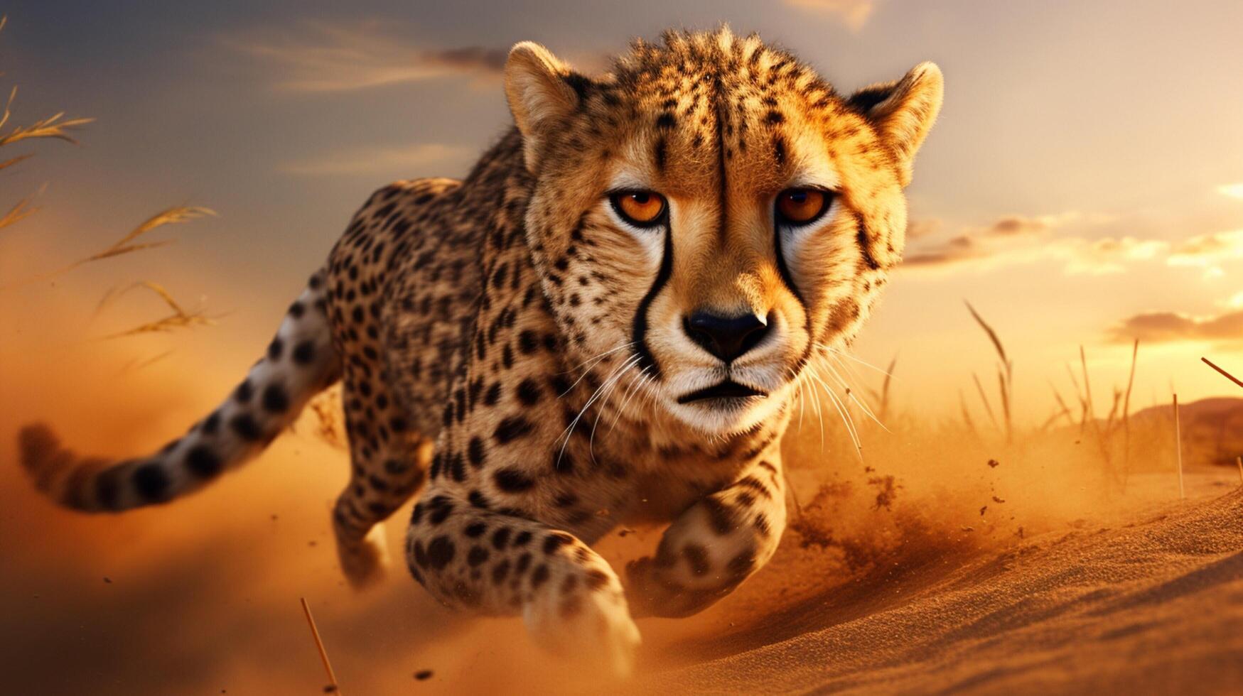 AI generated cheetah high quality image photo