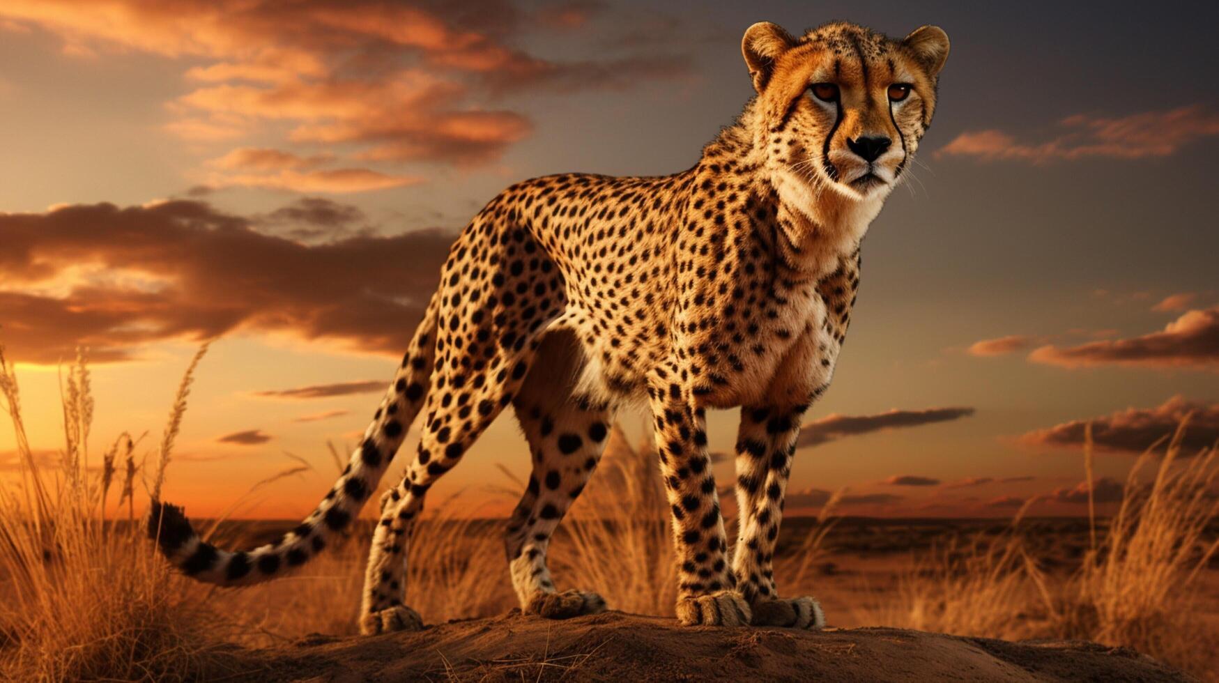 AI generated cheetah high quality image photo