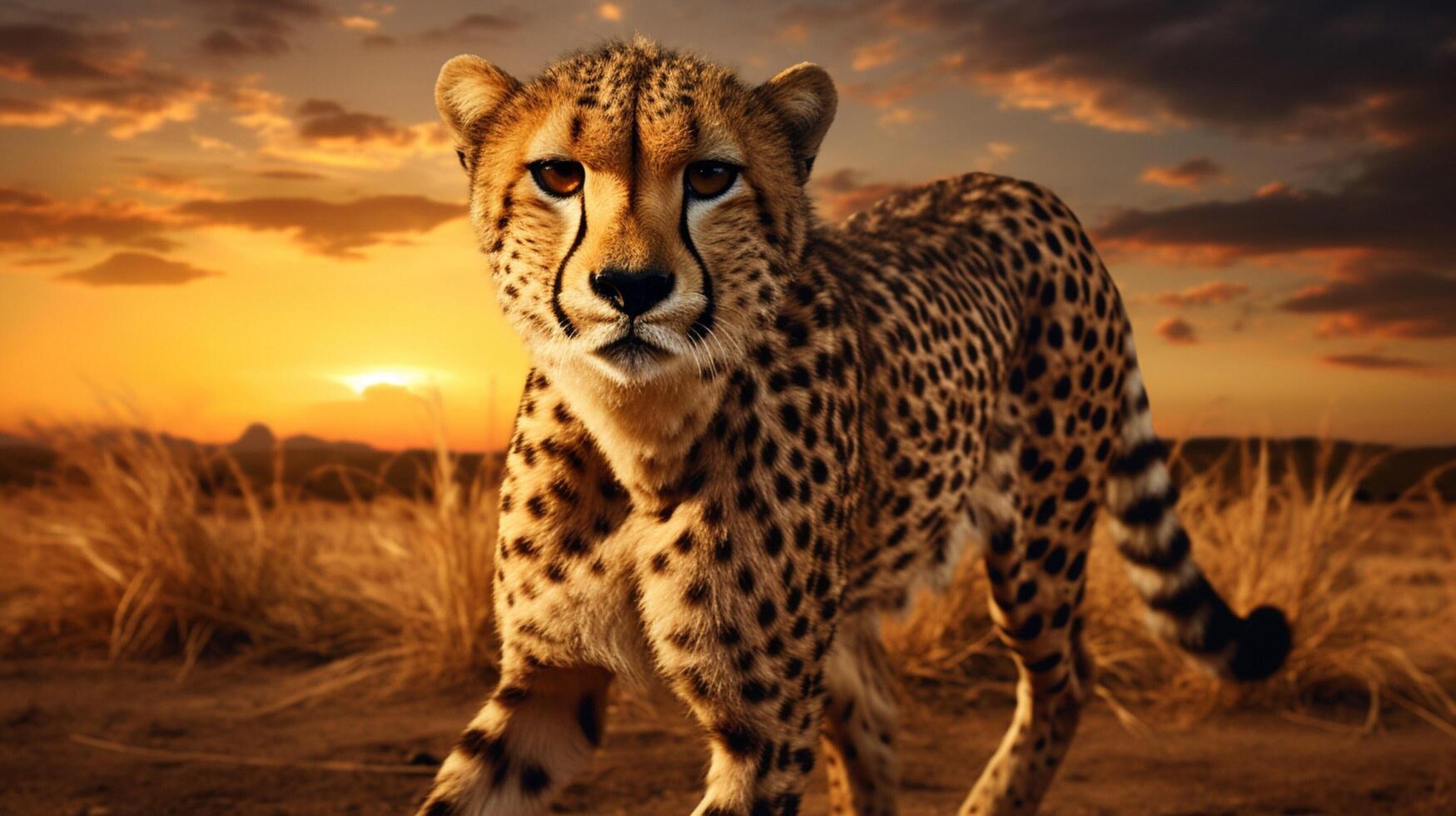 AI generated cheetah high quality image photo