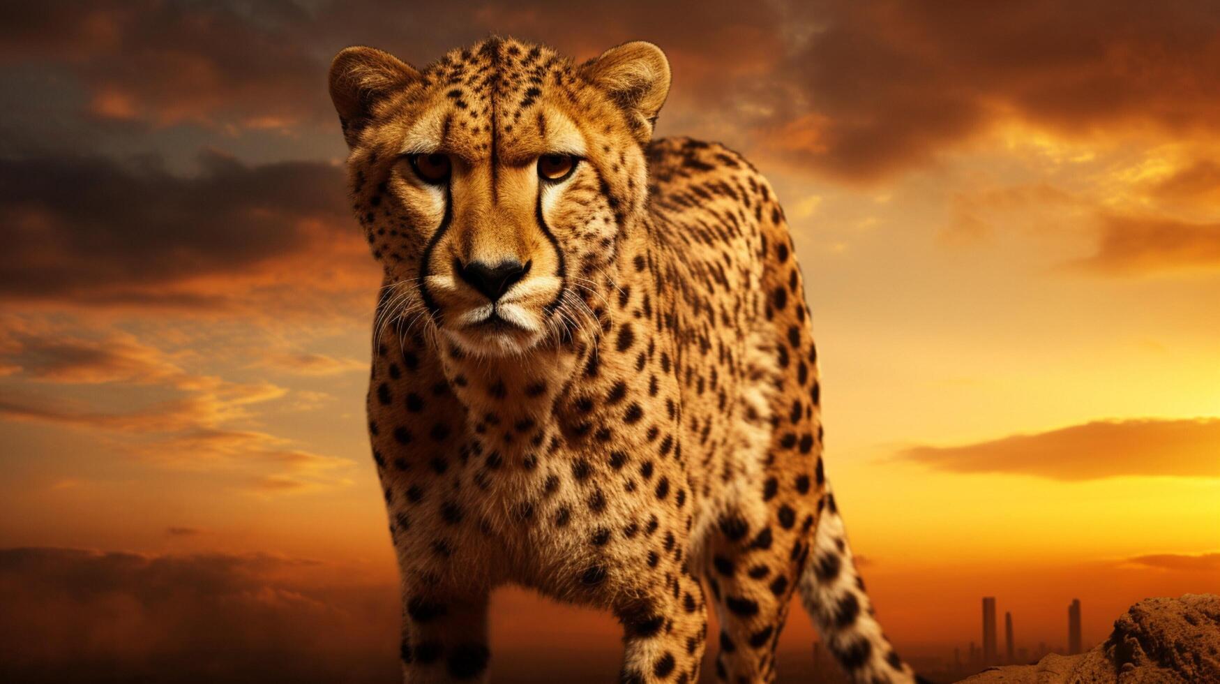 AI generated cheetah high quality image photo