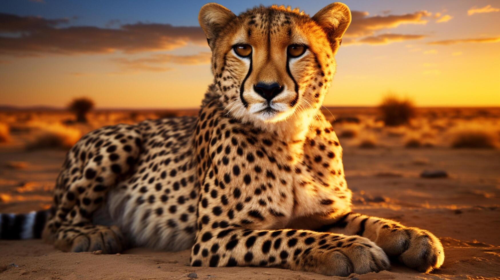 AI generated cheetah high quality image photo