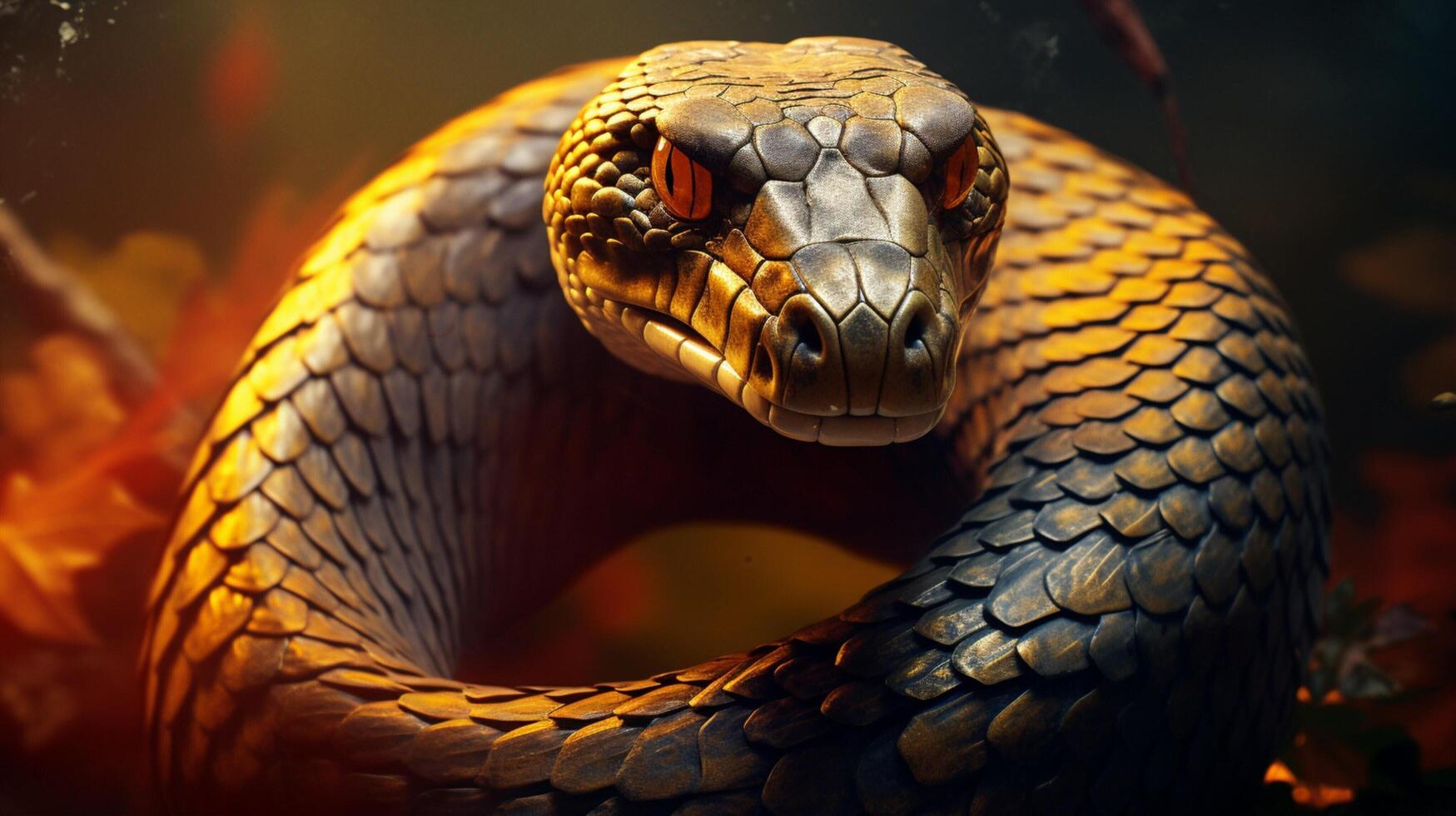 AI generated cobra high quality image photo
