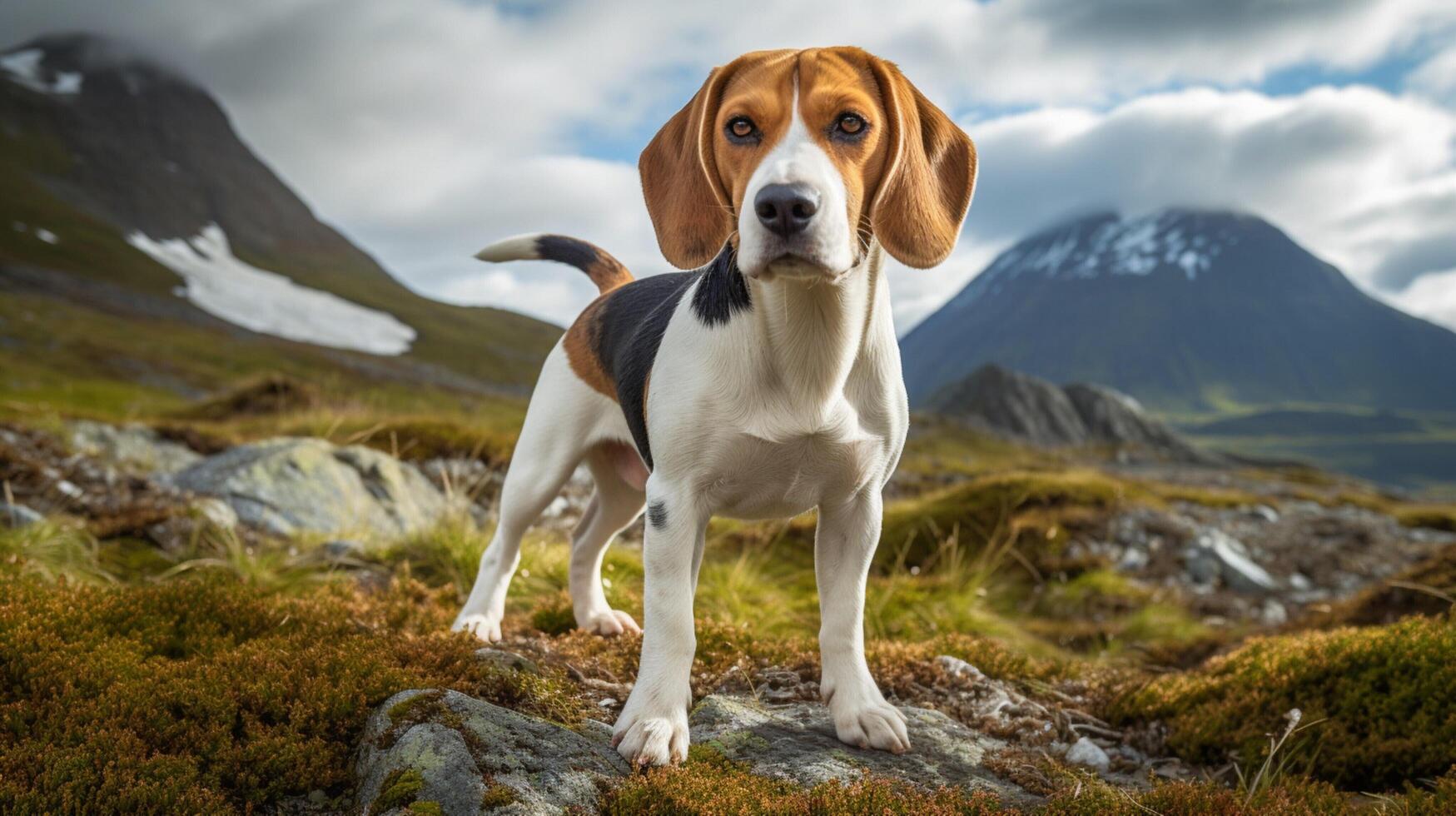 AI generated beagle high quality image photo