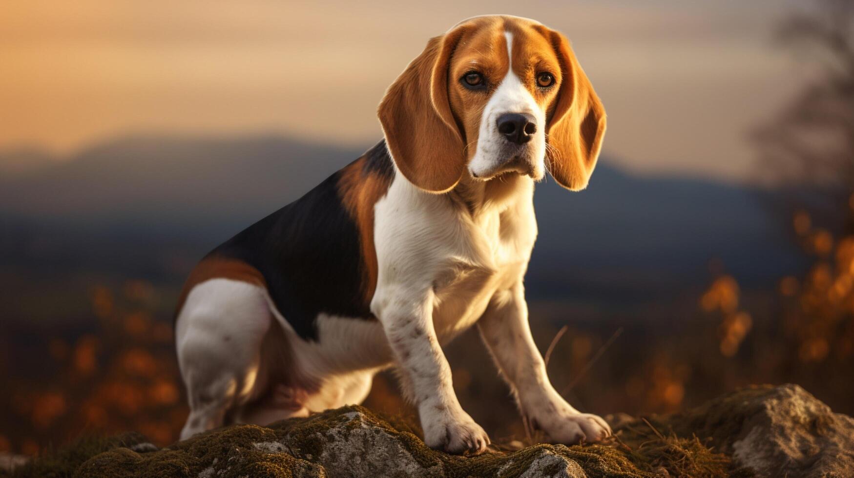 AI generated beagle high quality image photo