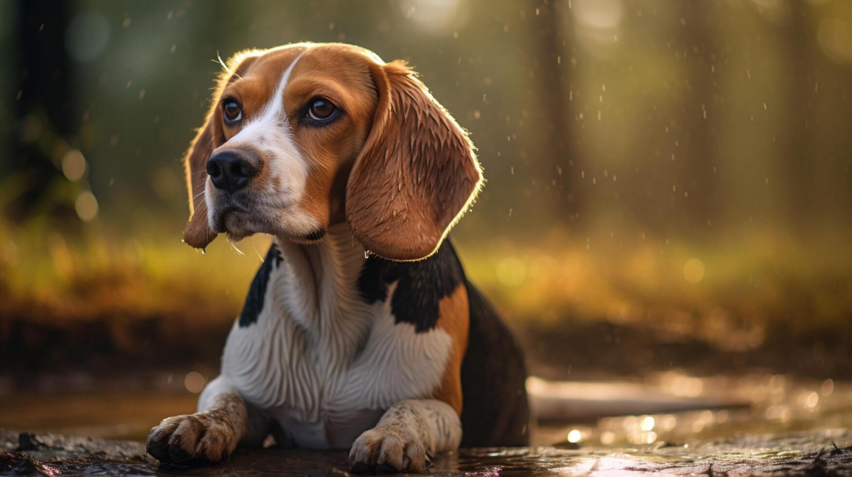 AI generated beagle high quality image photo