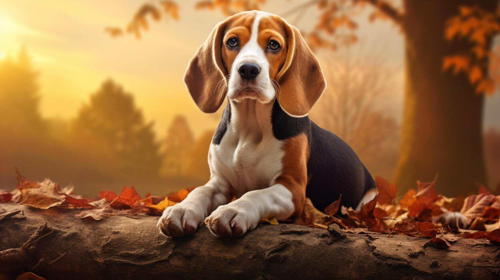 AI generated beagle high quality image photo