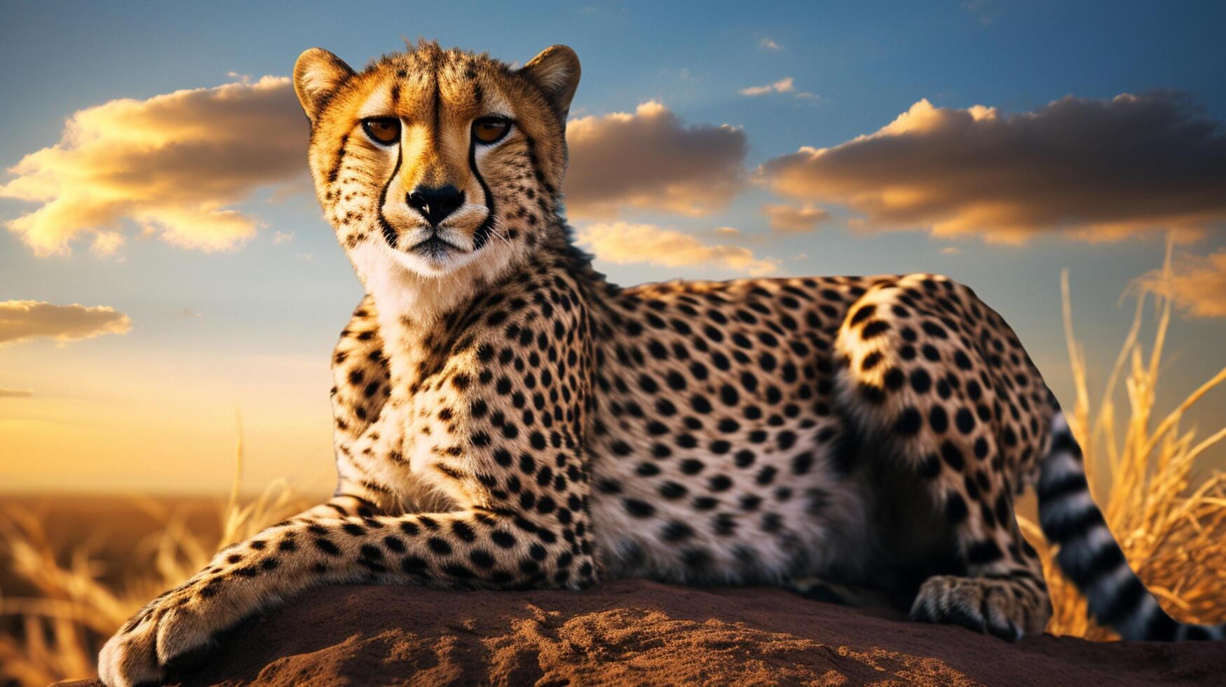 AI generated cheetah high quality image photo