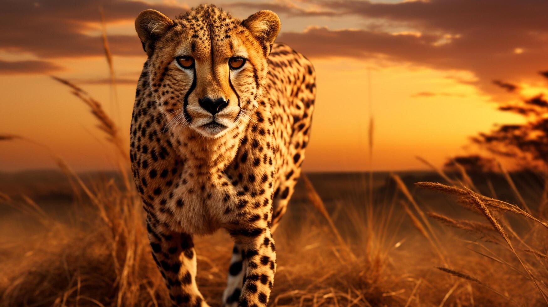 AI generated cheetah high quality image photo