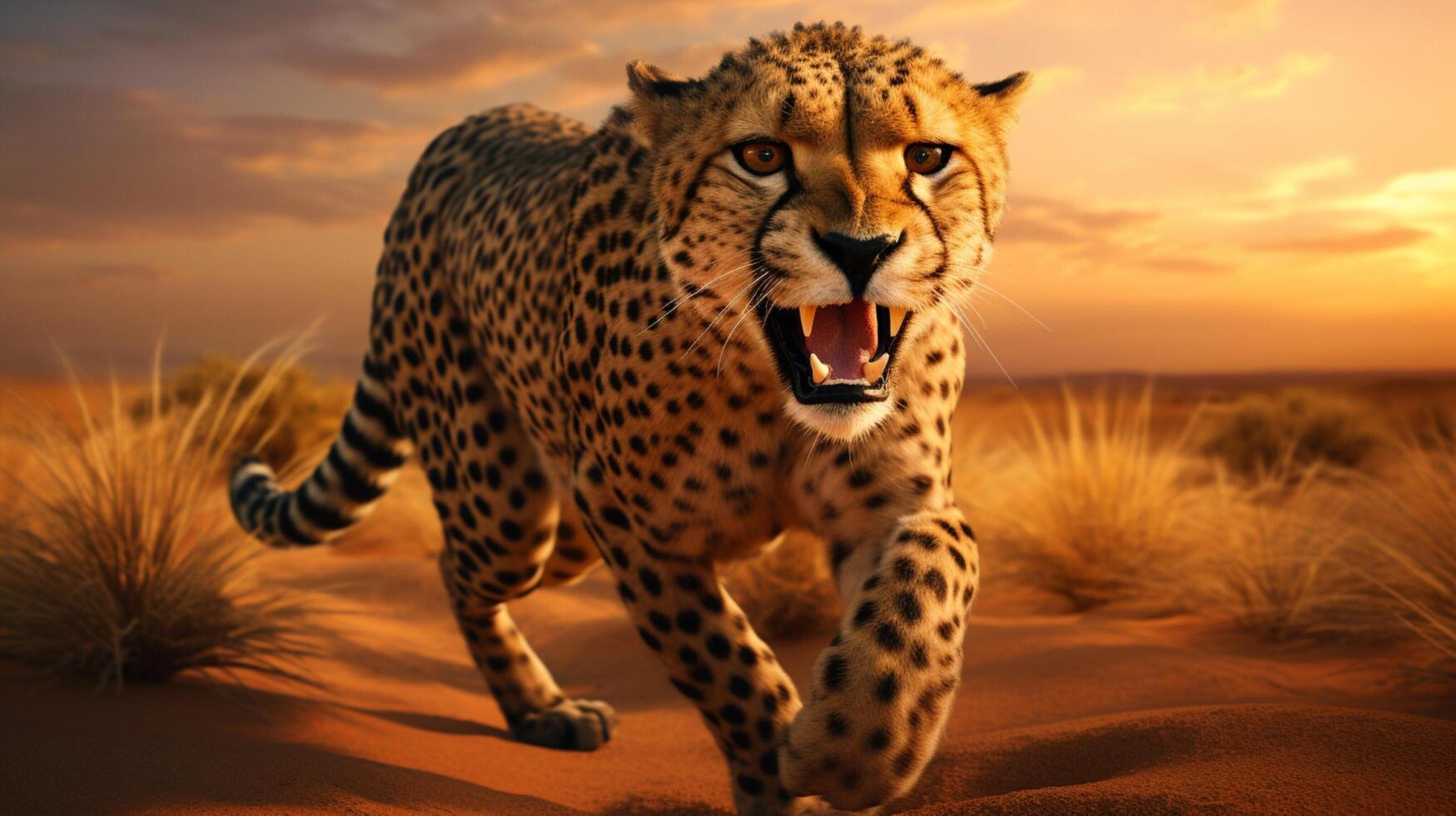 AI generated cheetah high quality image photo