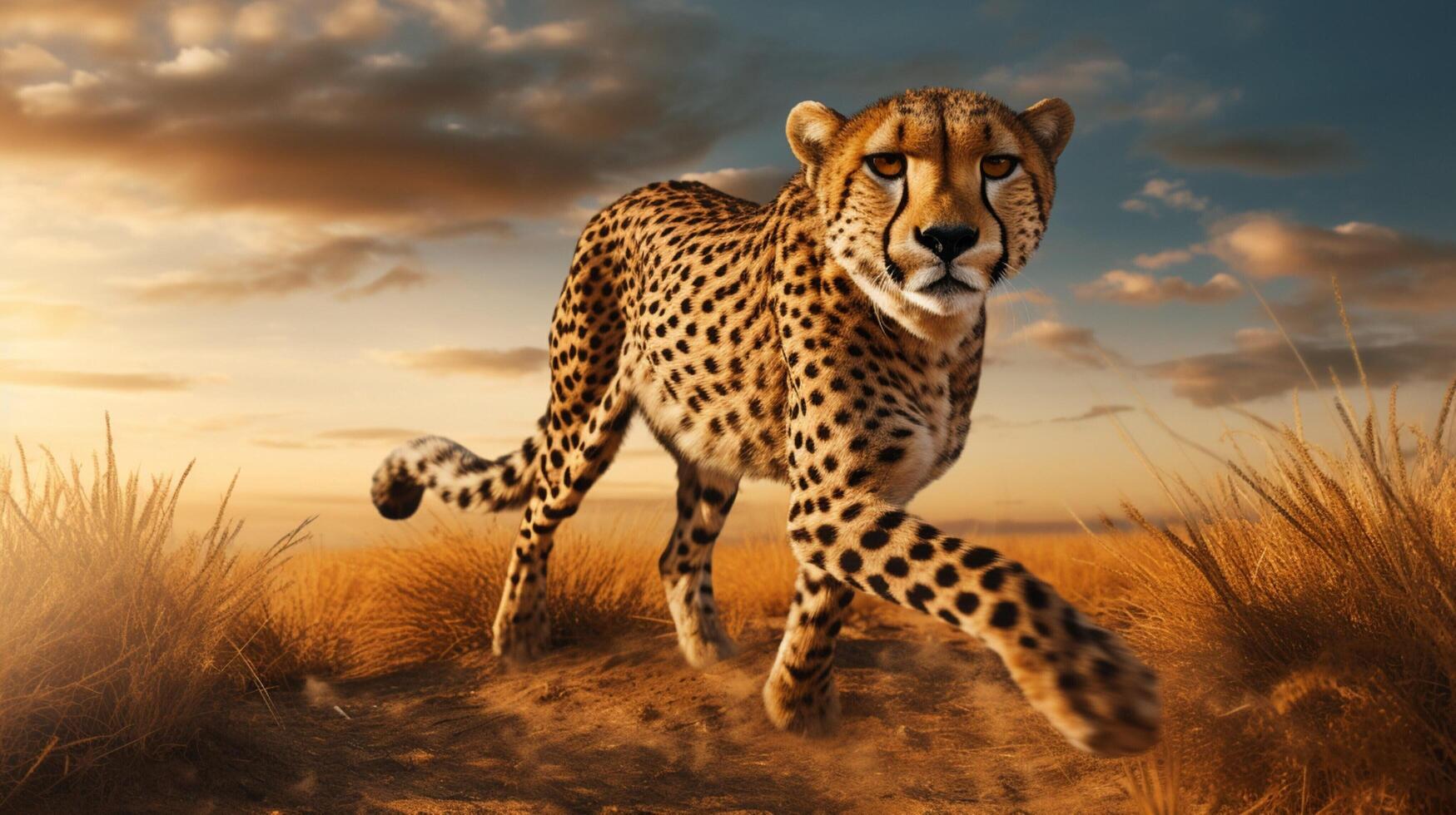 AI generated cheetah high quality image photo