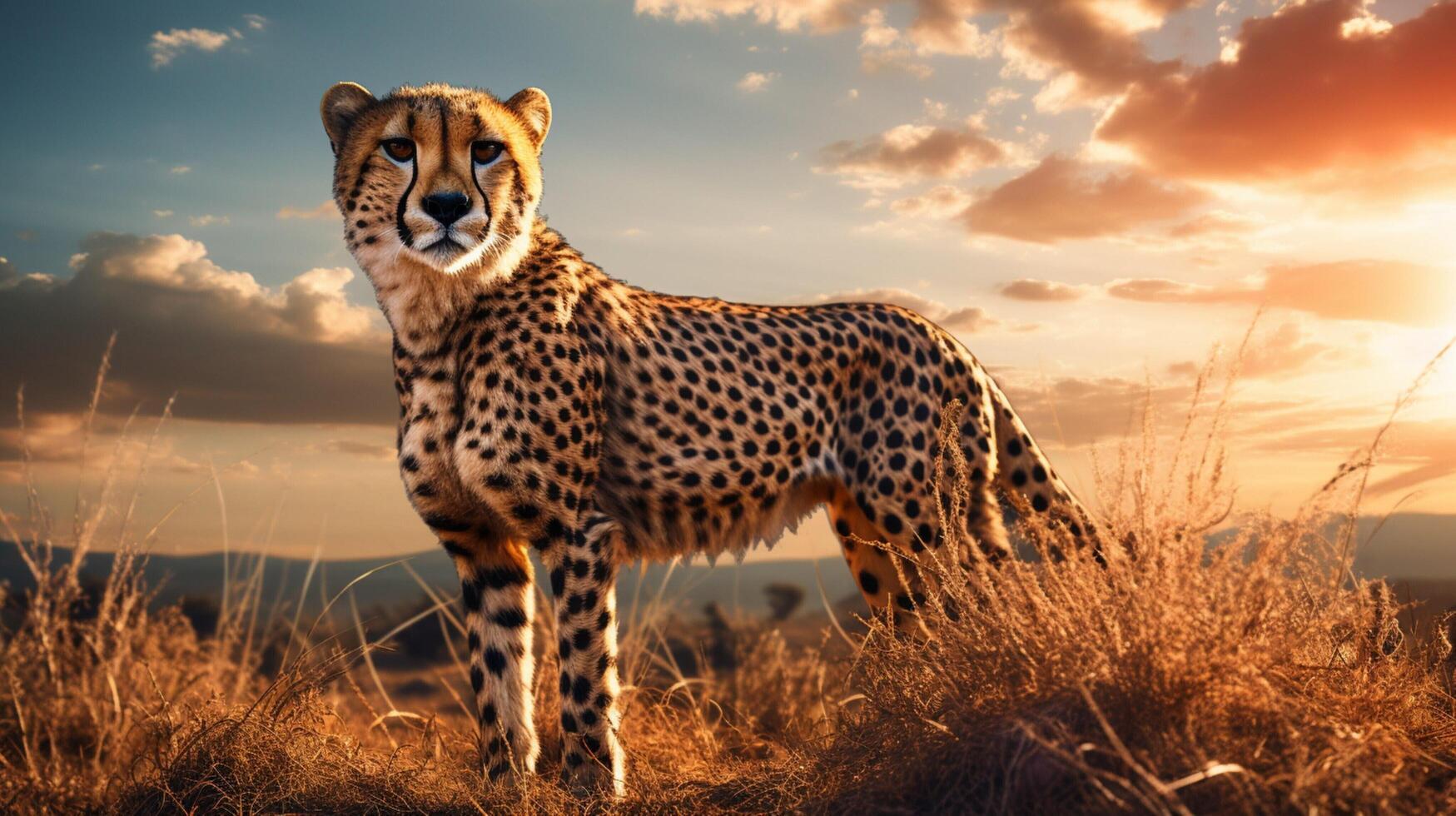 AI generated cheetah high quality image photo