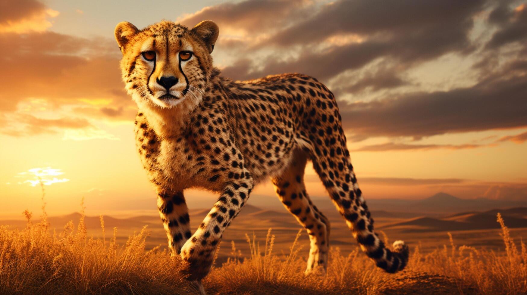 AI generated cheetah high quality image photo