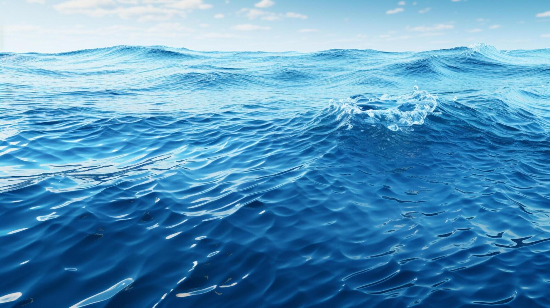 AI generated Water Ripples and Waves background photo