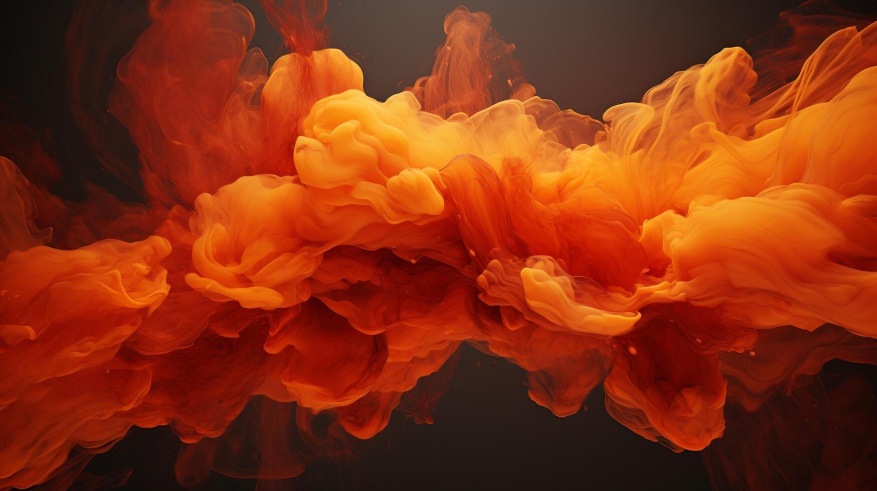 AI generated Umber color splash background photo