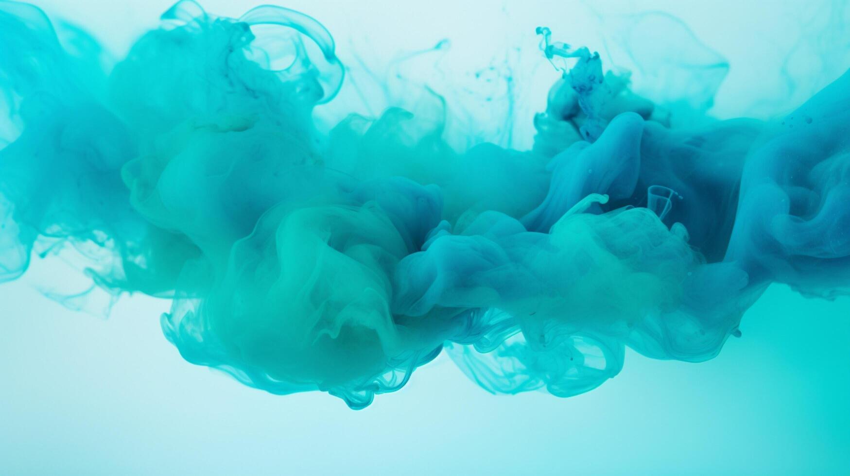 AI generated Turquoise color splash background photo