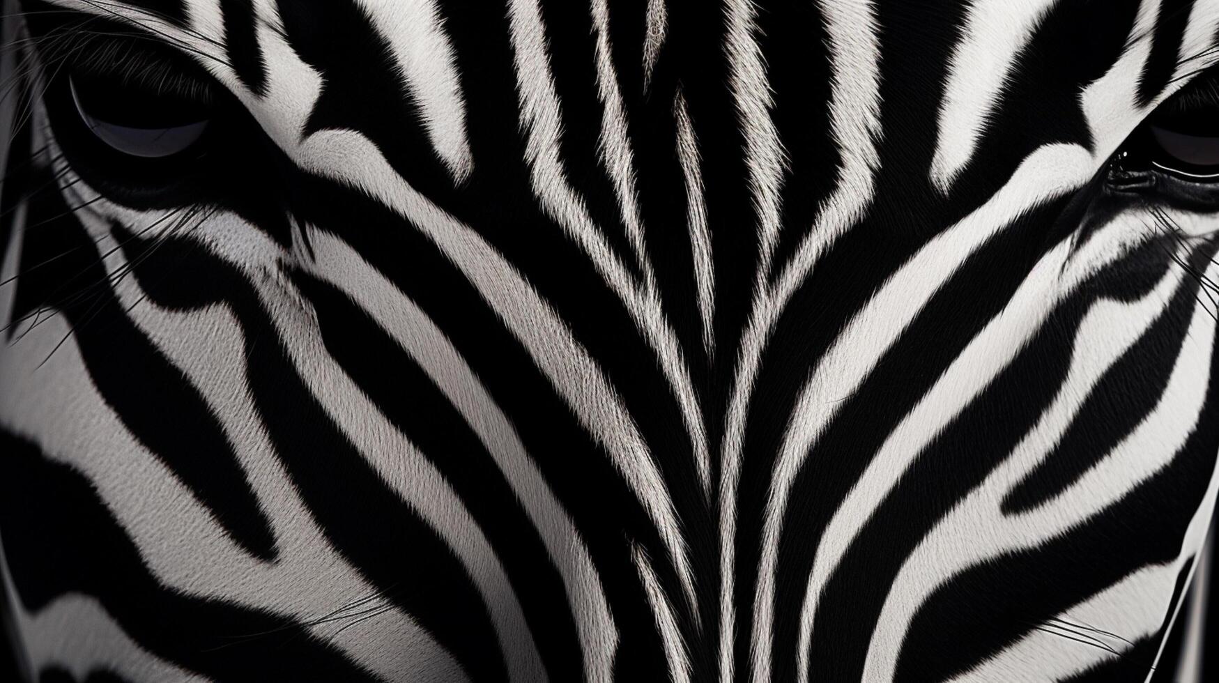 AI generated Zebra Stripes background photo