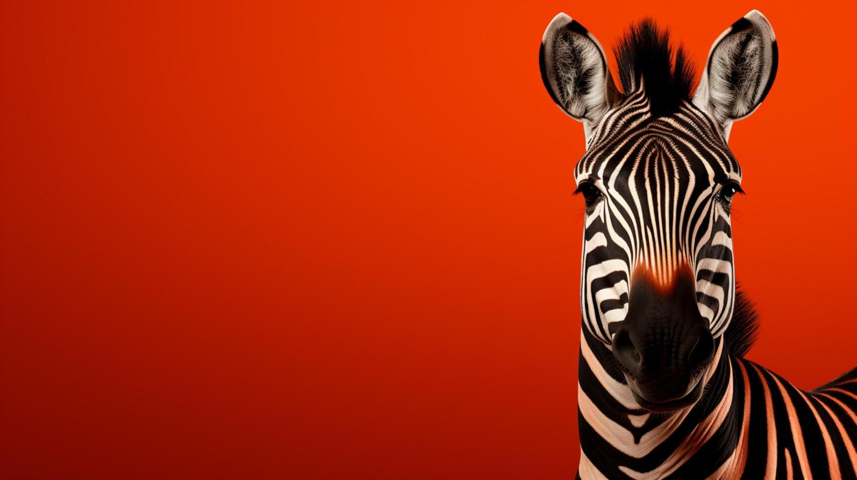 AI generated Zebra Stripes background photo