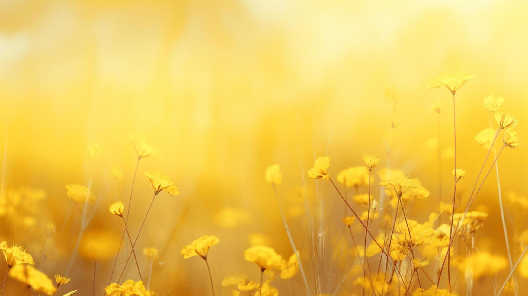 AI generated Yellow soft background photo