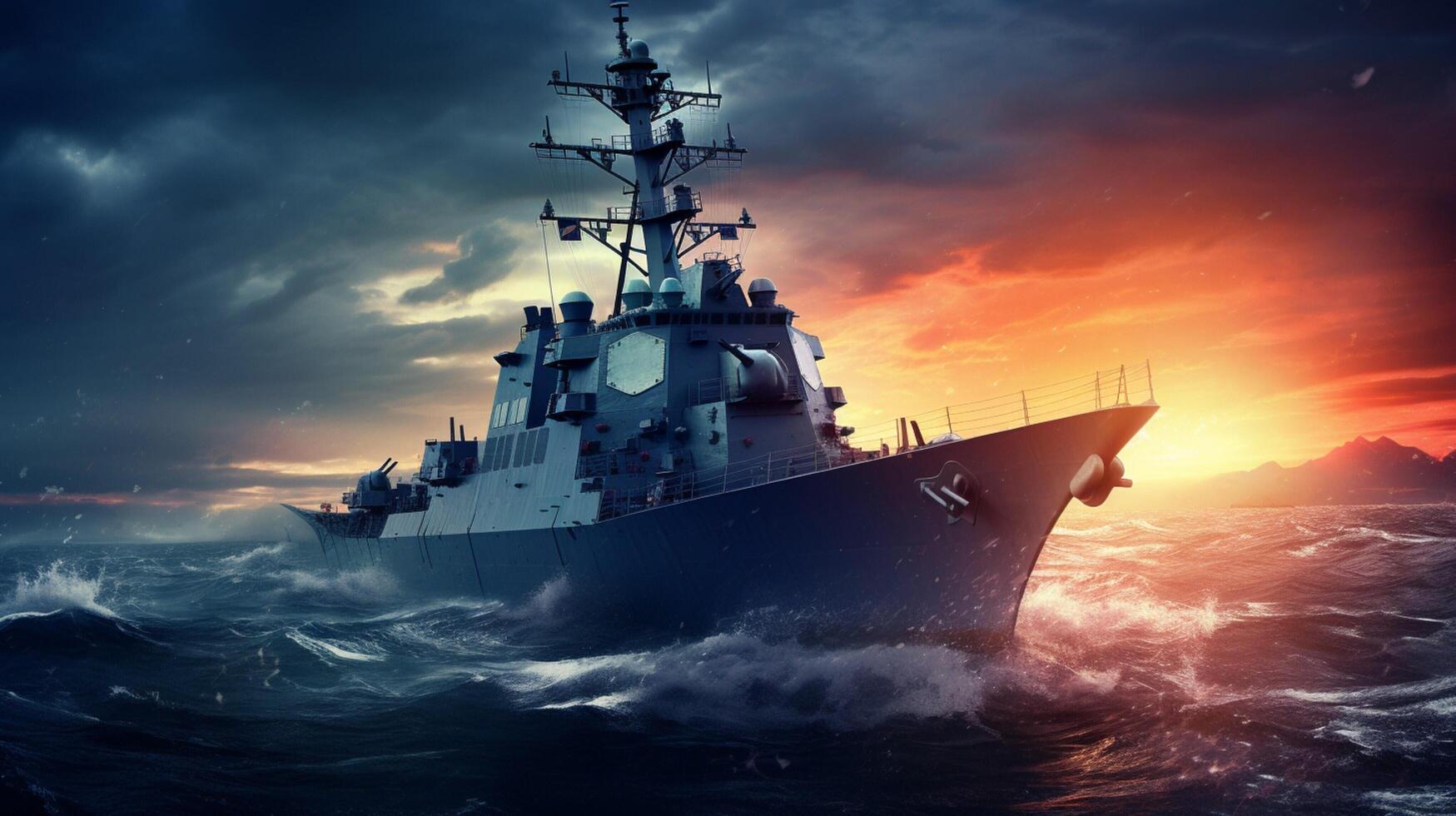 AI generated Navy hard background photo