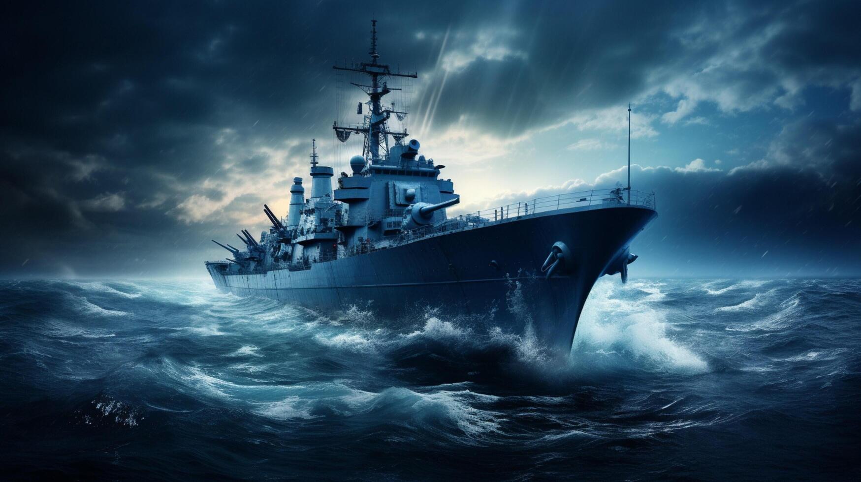 AI generated Navy soft background photo