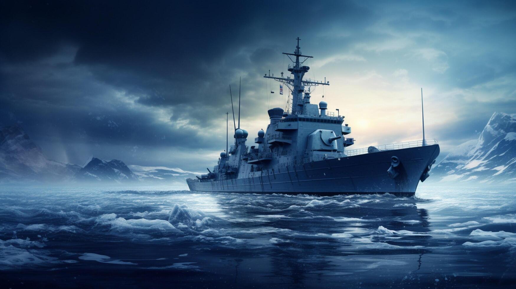 AI generated Navy soft background photo