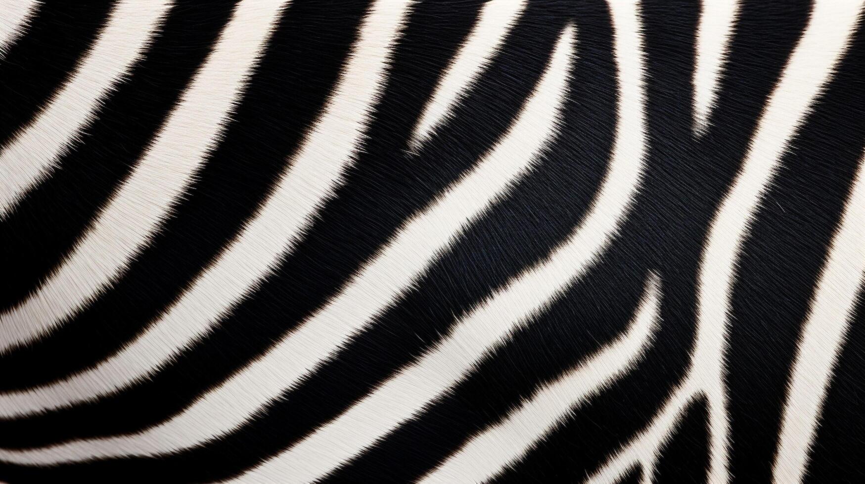 AI generated Zebra Stripes background photo