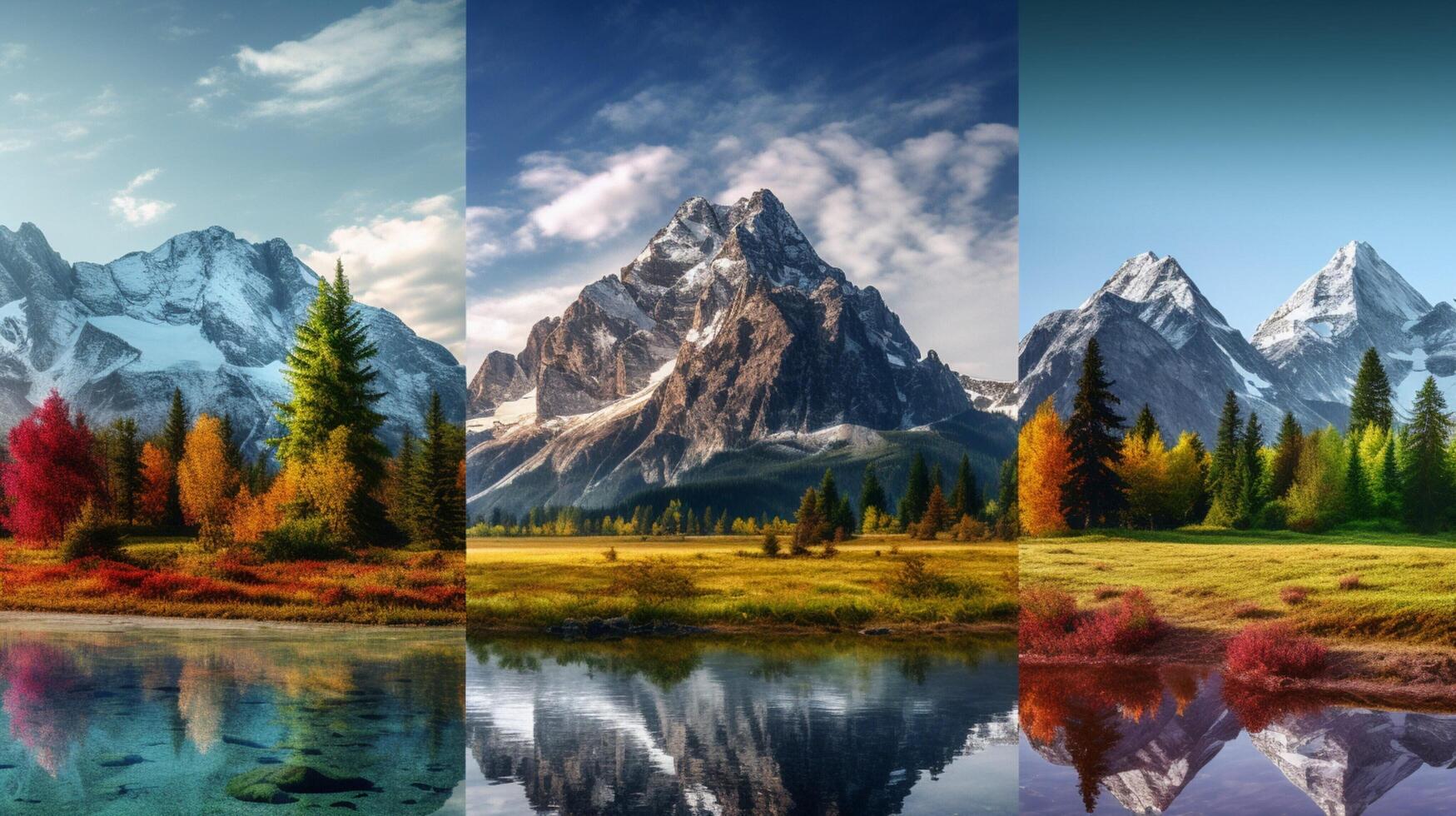 AI generated Nature Landscapes background photo