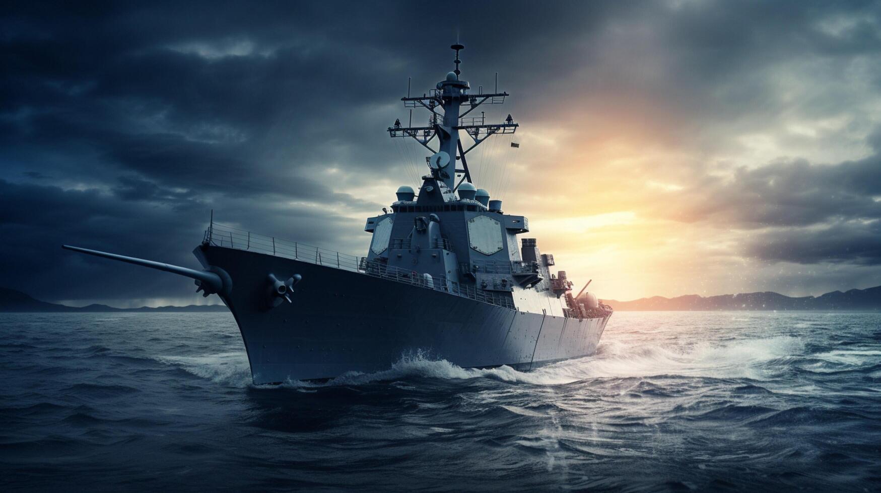 AI generated Navy soft background photo