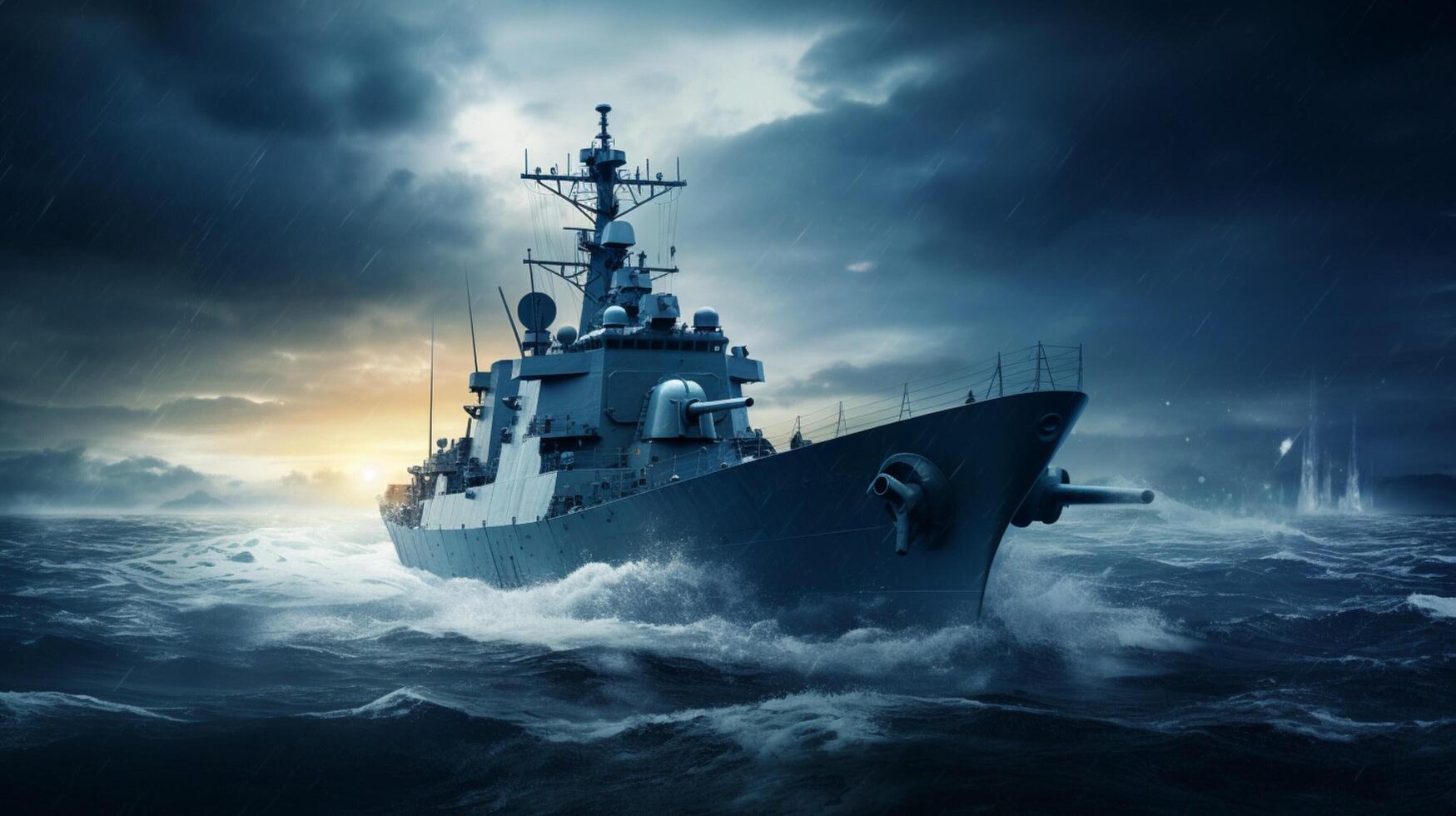 AI generated Navy soft background photo