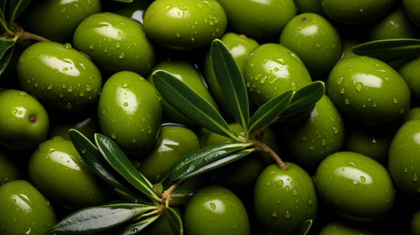 AI generated Olive hard background photo