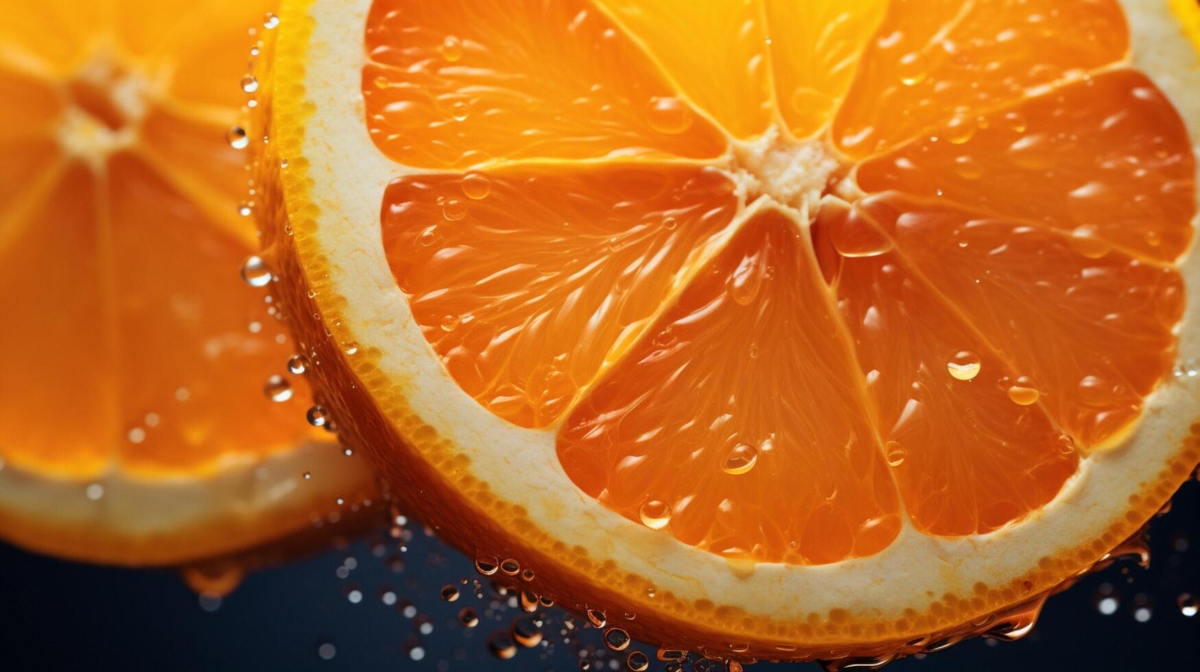 AI generated Orange hard background photo