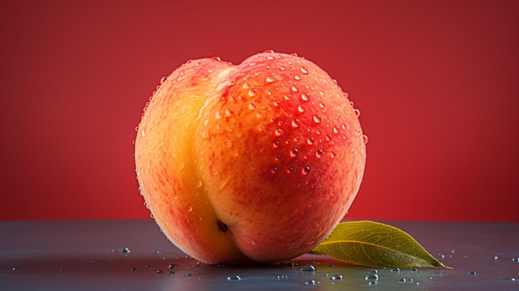 AI generated Peach hard background photo