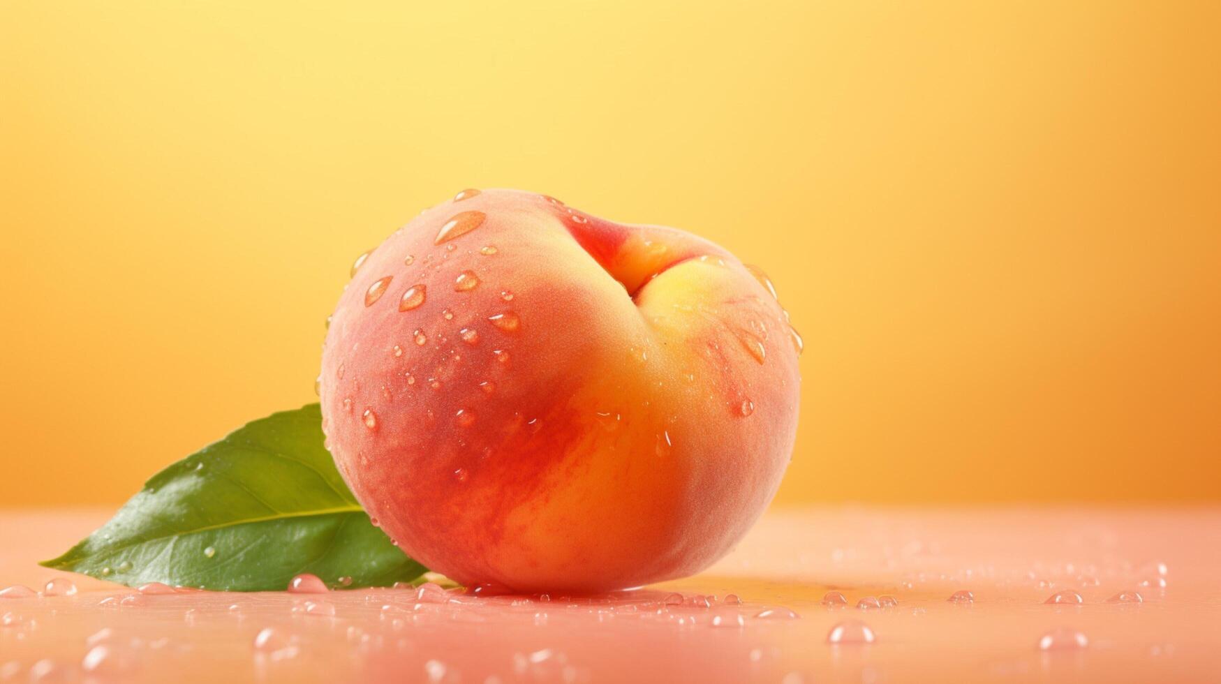 AI generated Peach high quality background photo